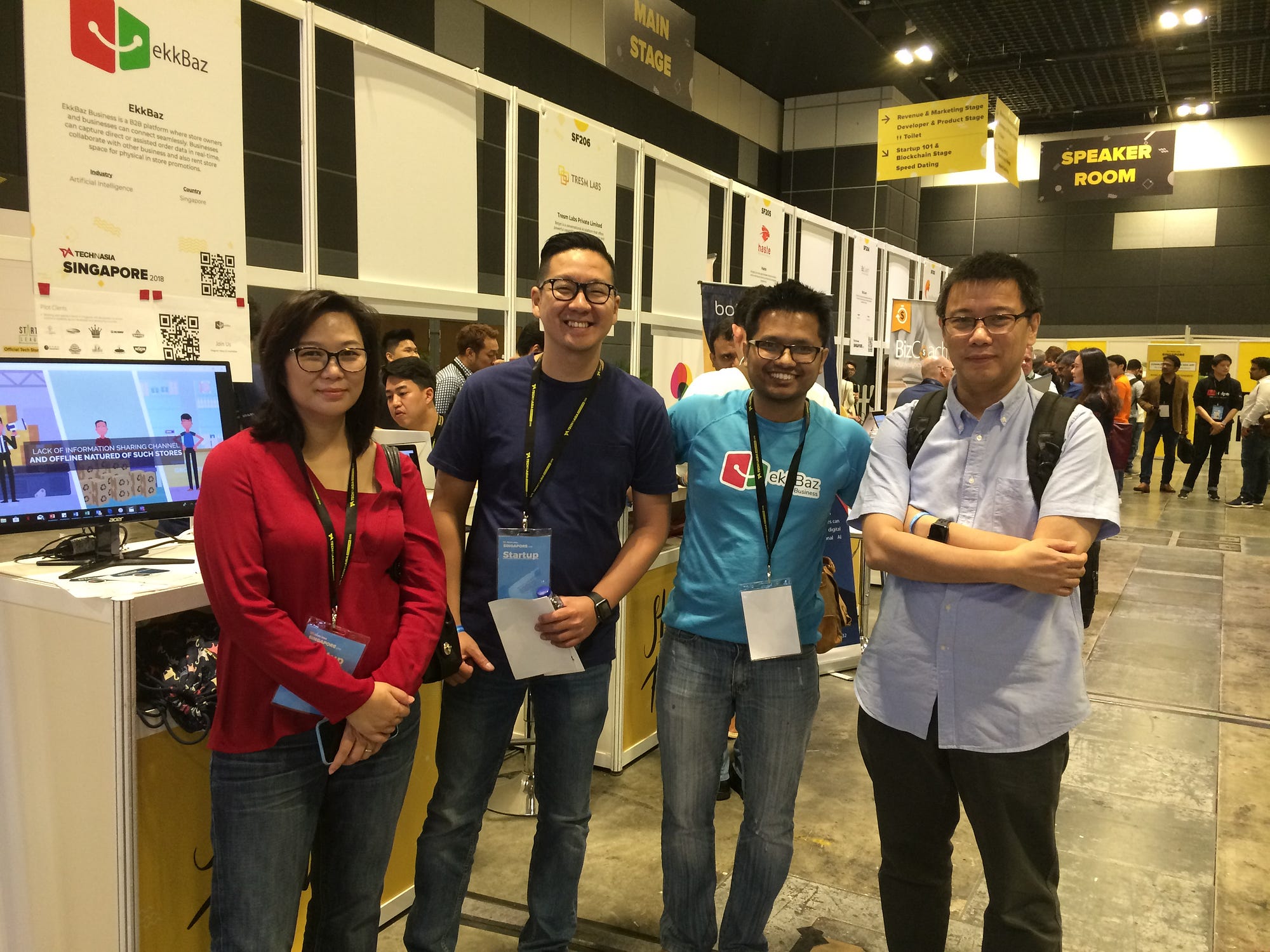 Tech in asia 2018 — lots of buzz for ekkbaz!