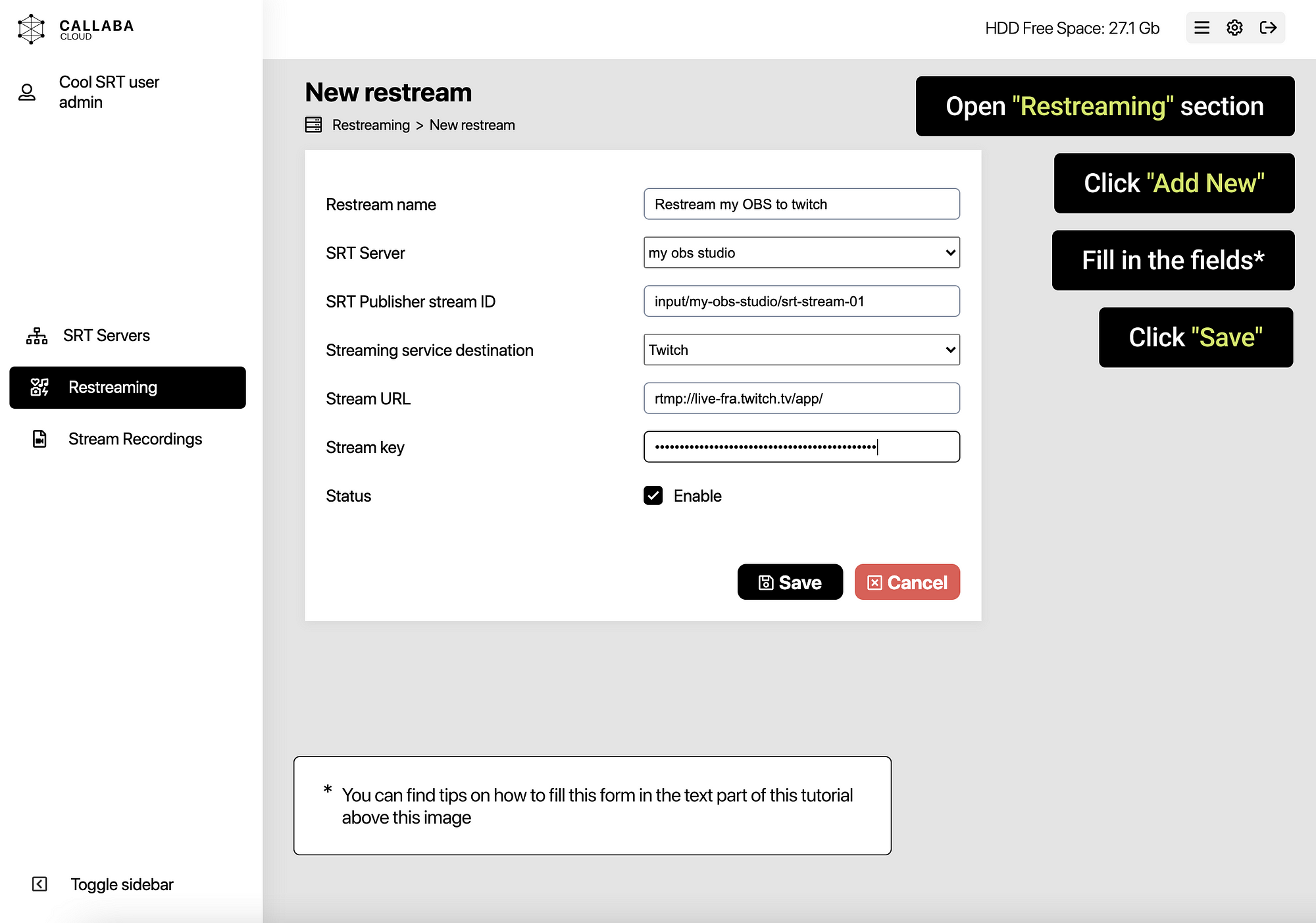 How To Stream From Obs Studio And Multi Stream To Twitch Youtube And Facebook At The Same Time Callaba Cloud