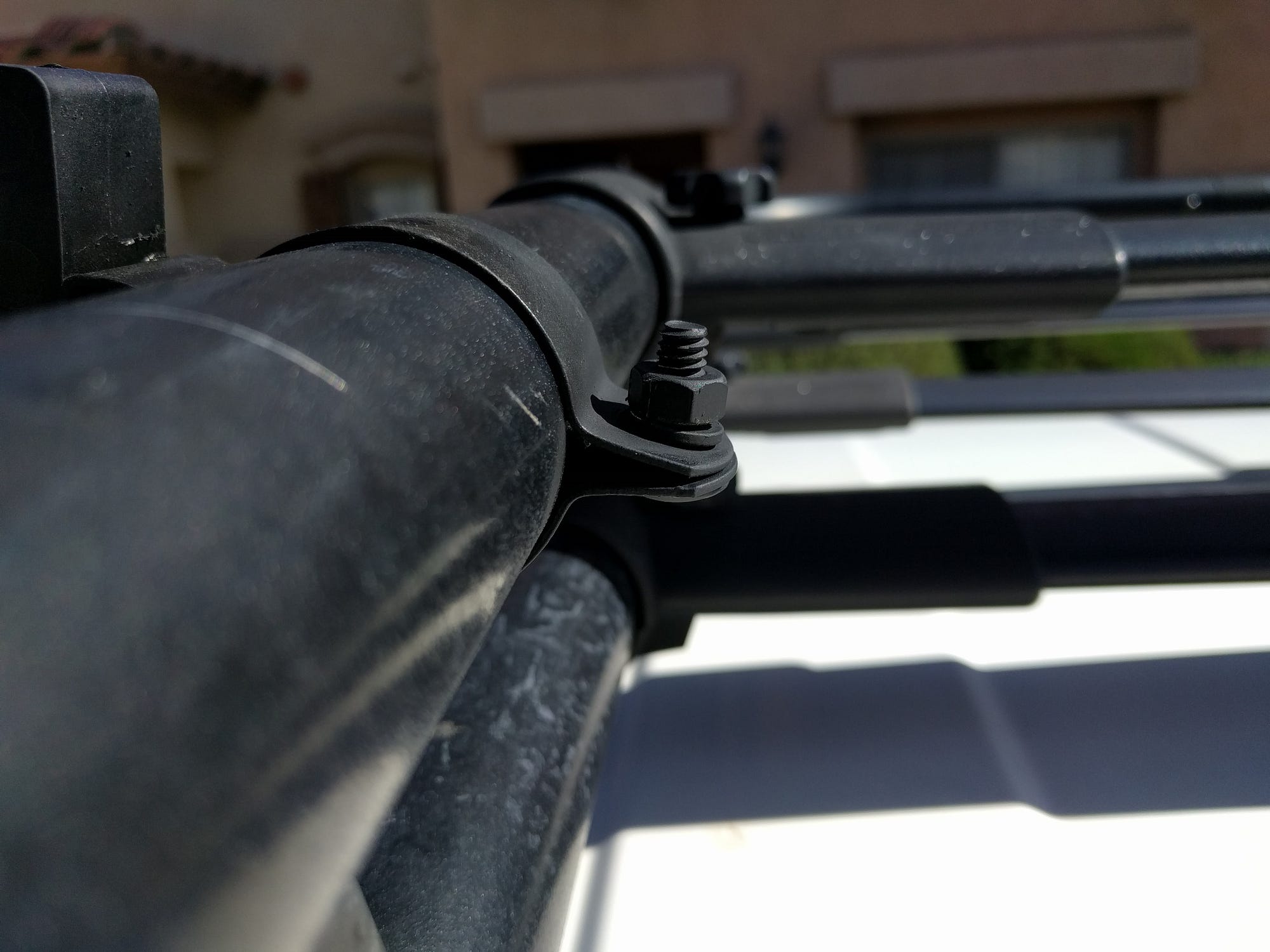 DIY FJ Cruiser Roof Rack Axe, Shovel and Tool Mount