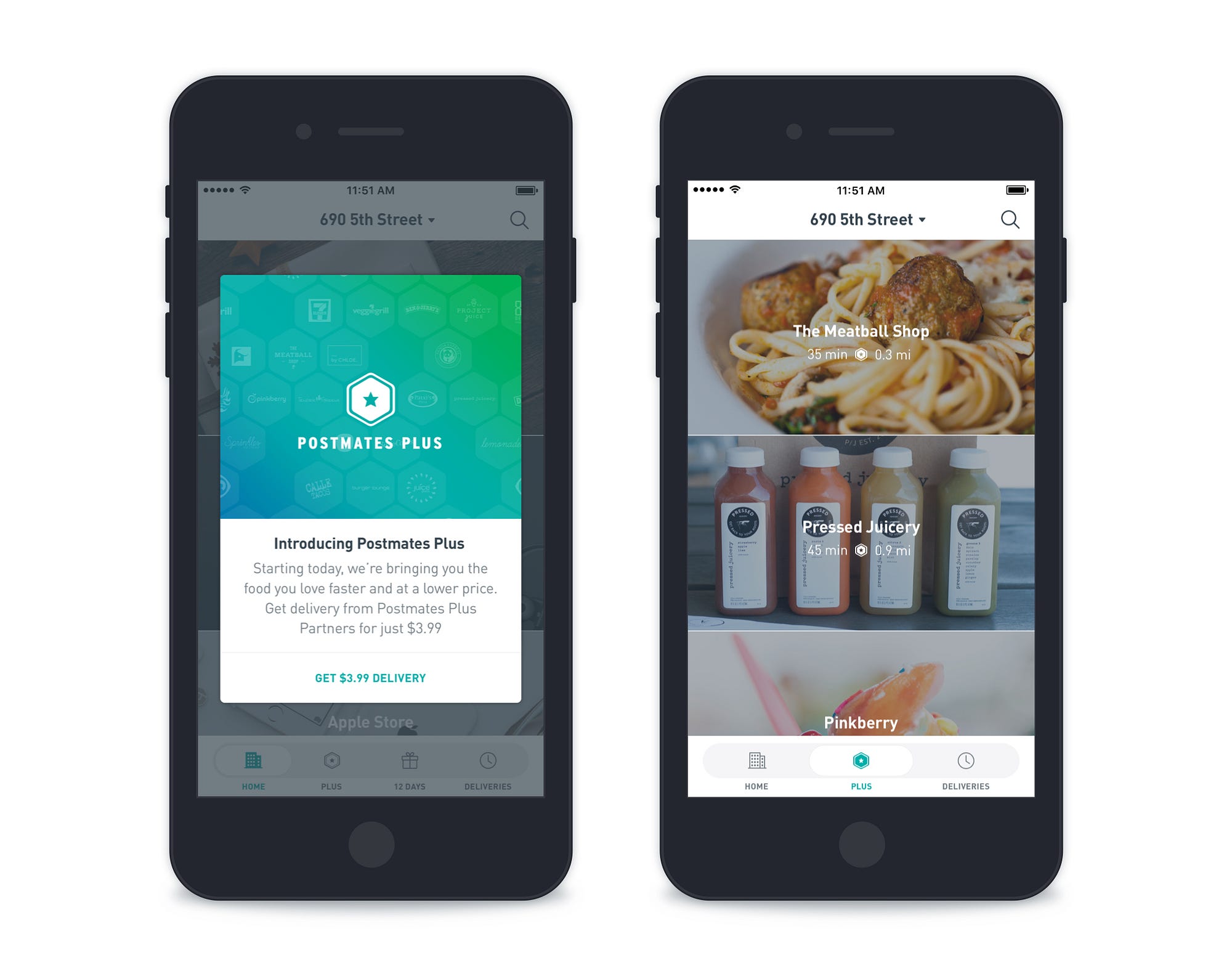 Introducing Postmates Plus 3.99 flat delivery from your favorite places