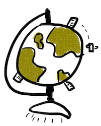 Globe. Illustration by Author