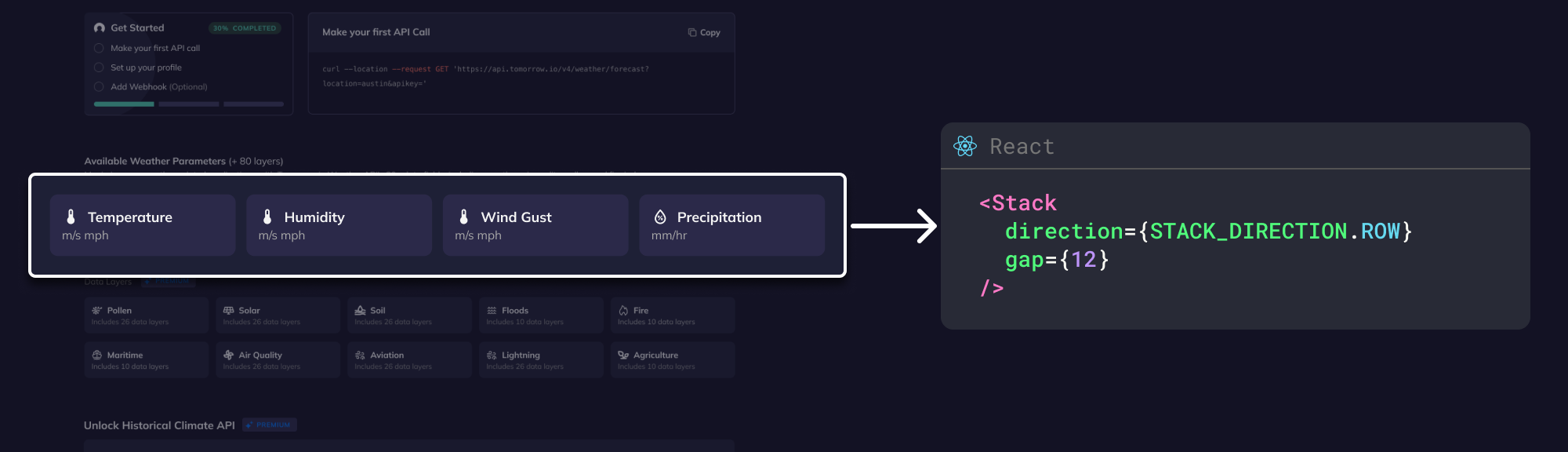 The Stack component