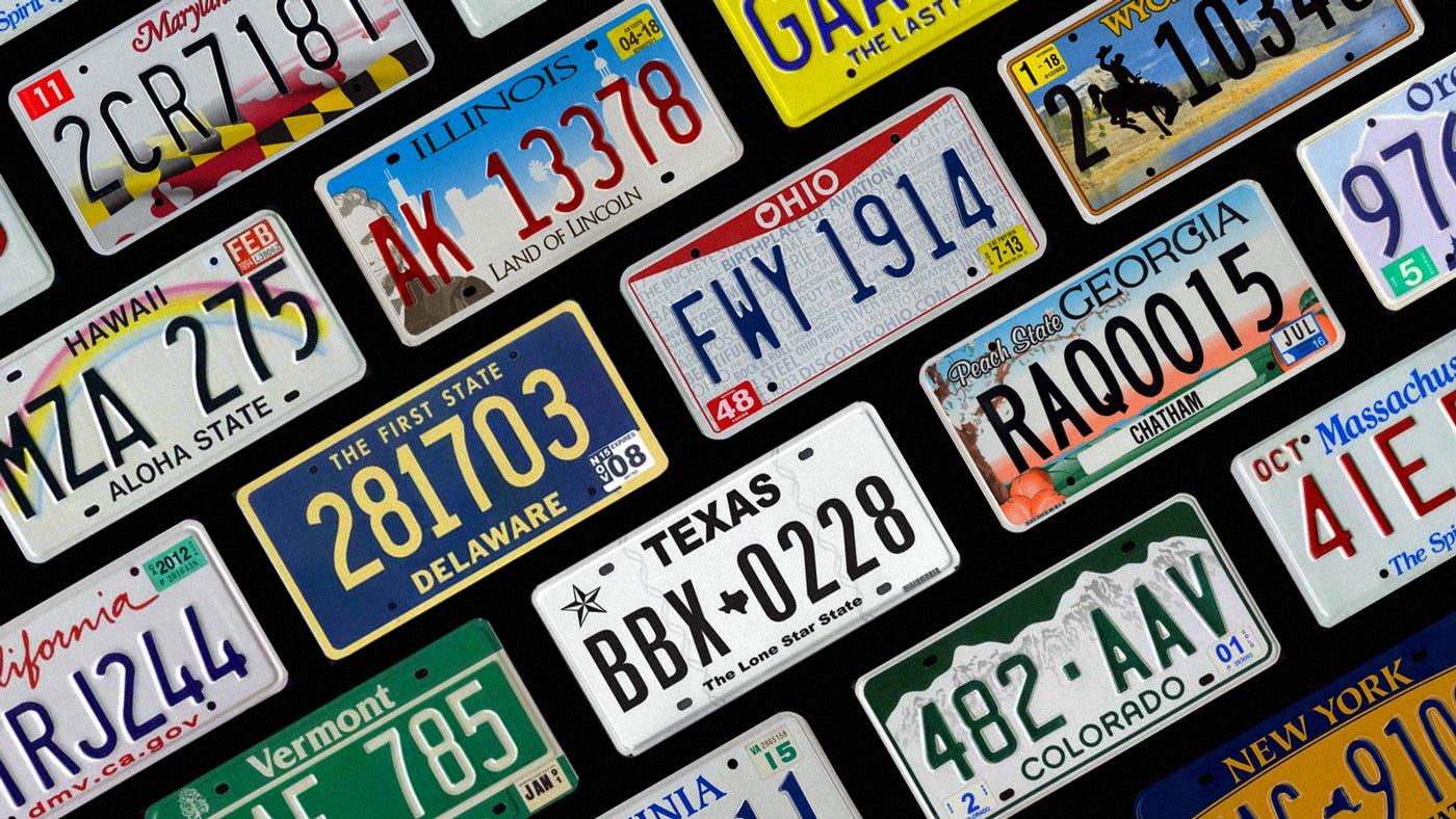 What States Use White License Plates