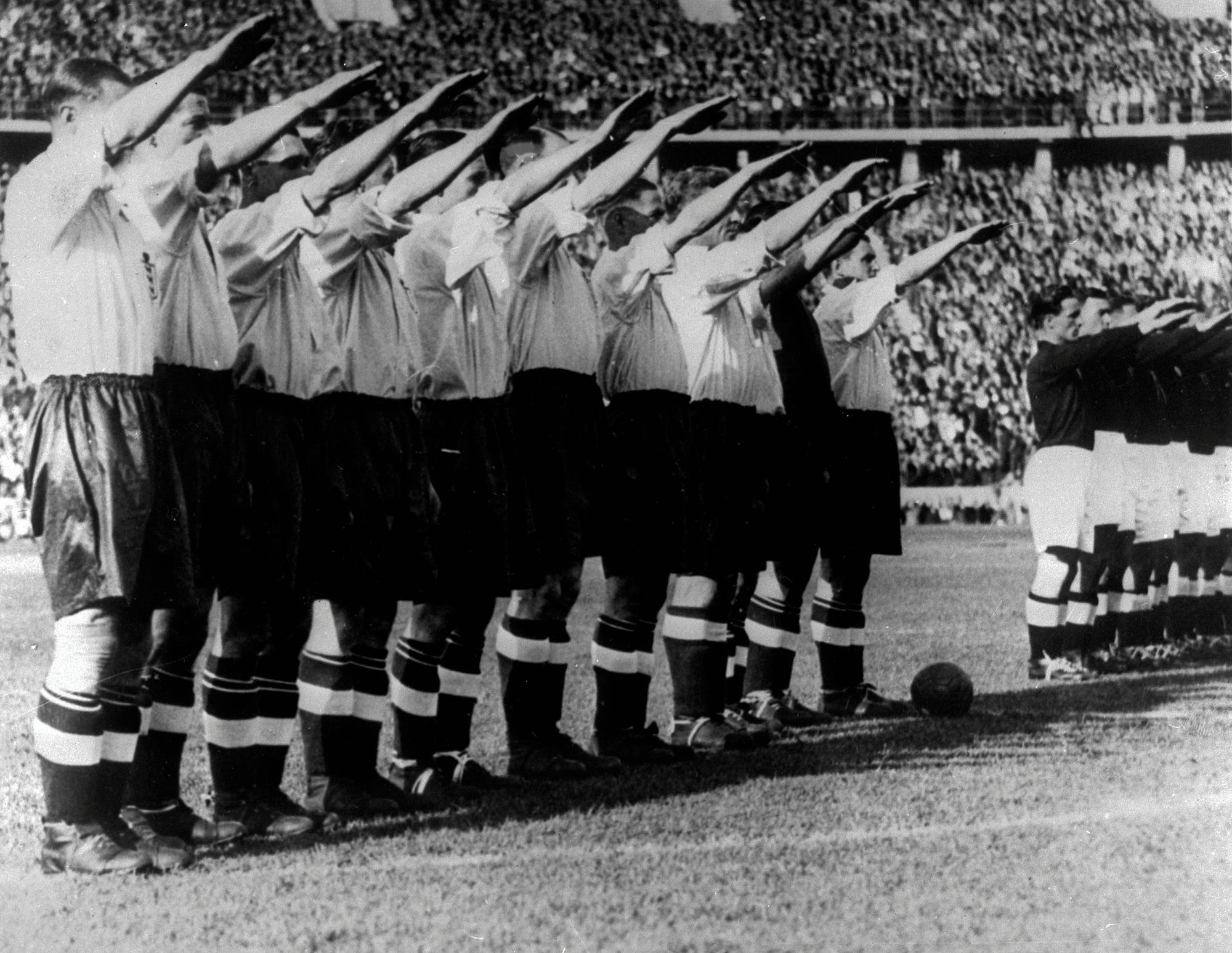 The Entire English Soccer Team Gave The Nazi Salute For