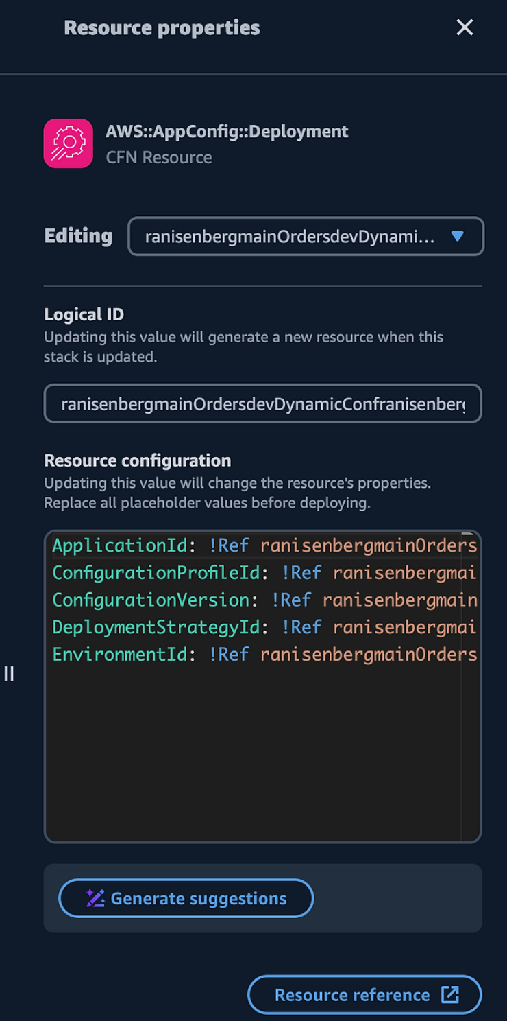 Resource config as key value