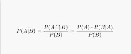 Formula for Bayes Theorem