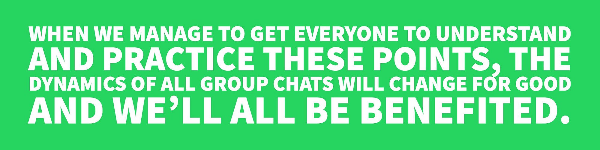 A Proposal Of Basic Conduct Behavior Rules For WhatsApp Groups