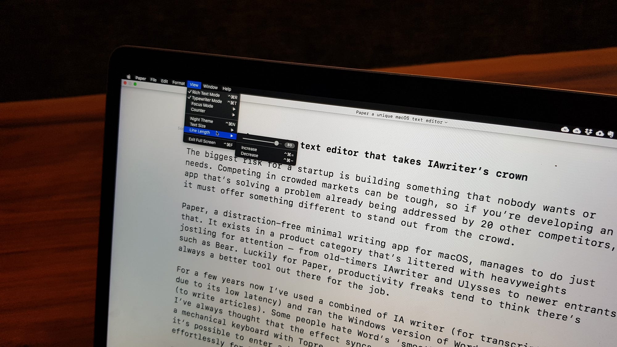 writing app for mac