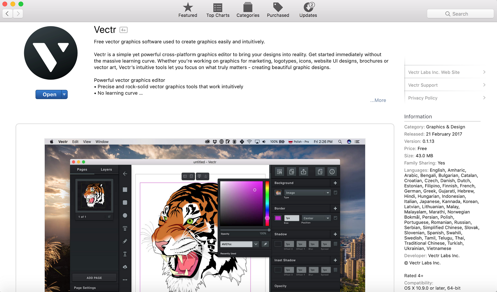 vector graphics software for mac