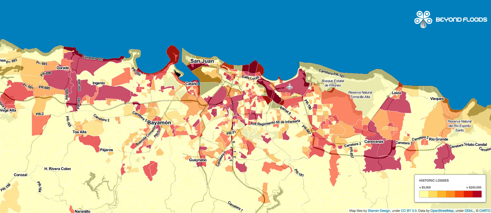 san juan puerto rico map population