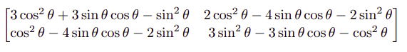 Our transformation matrix T seen by ThetaBoy in his basis