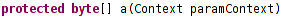 Function that takes one argument and returns byte array