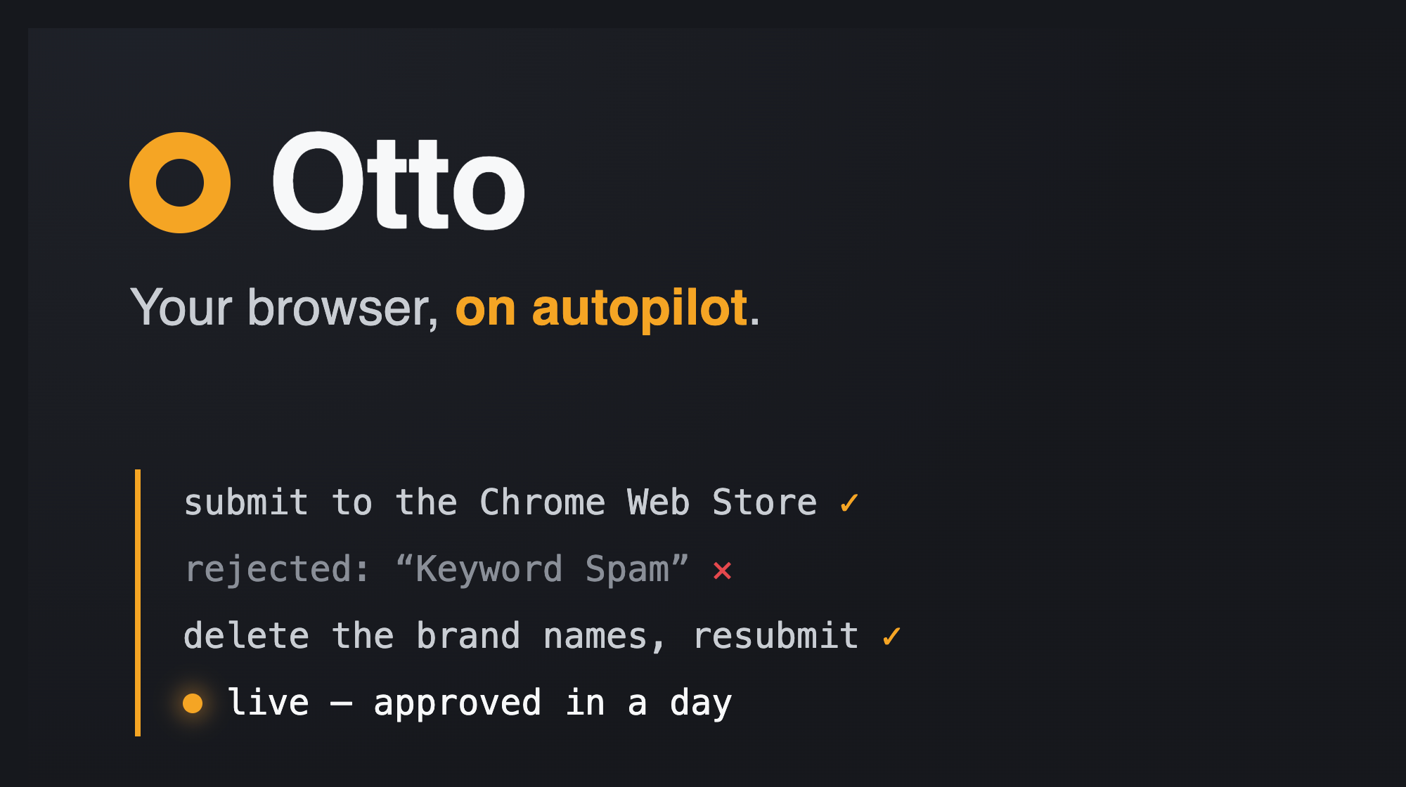 Shipping Otto: how my AI browser agent got through Chrome Web Store review