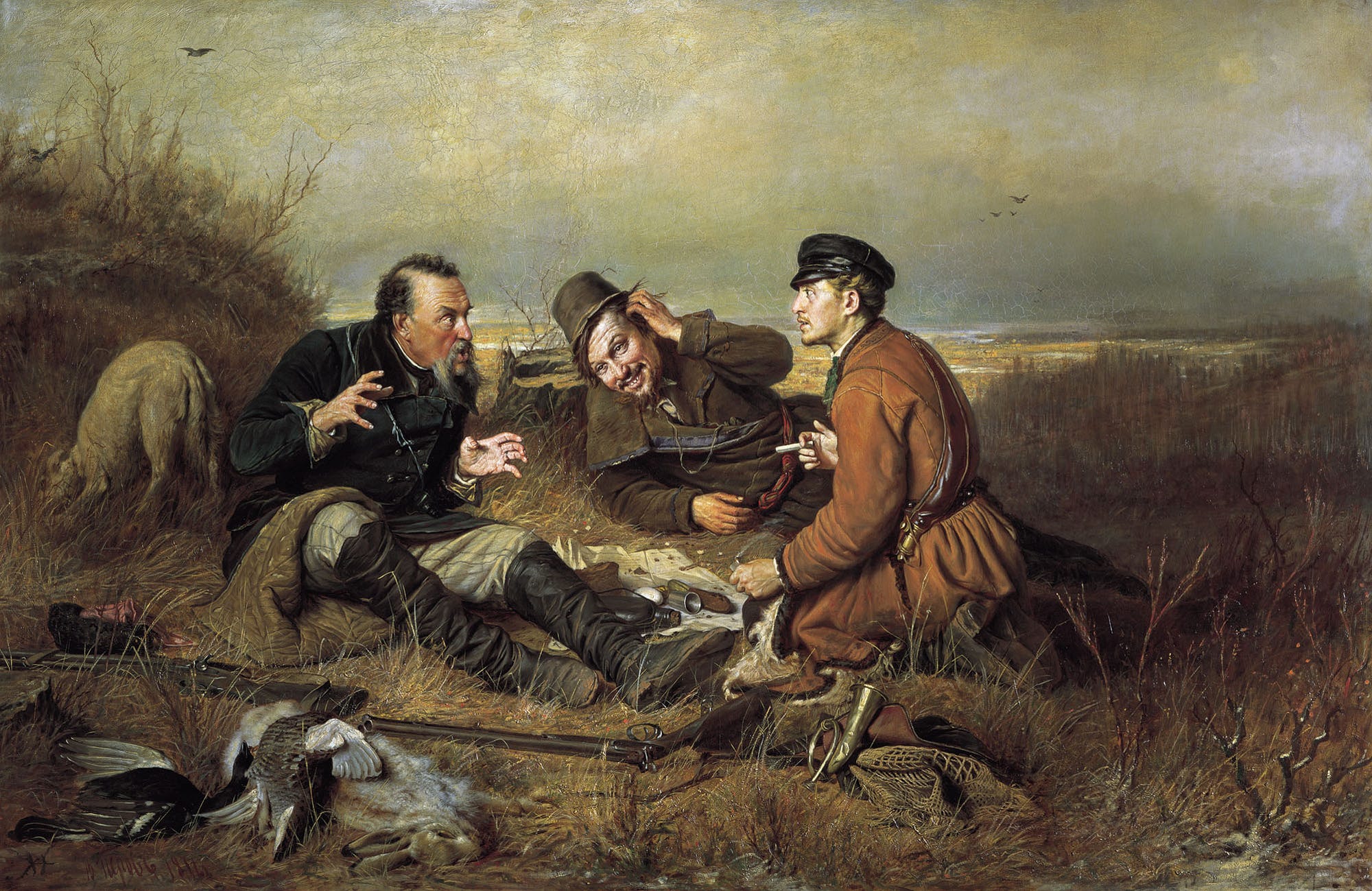 Василий Перов. Охотники на привале. 1871