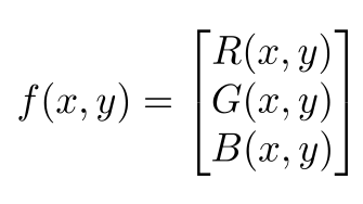 f(x,y) is a vector valued function