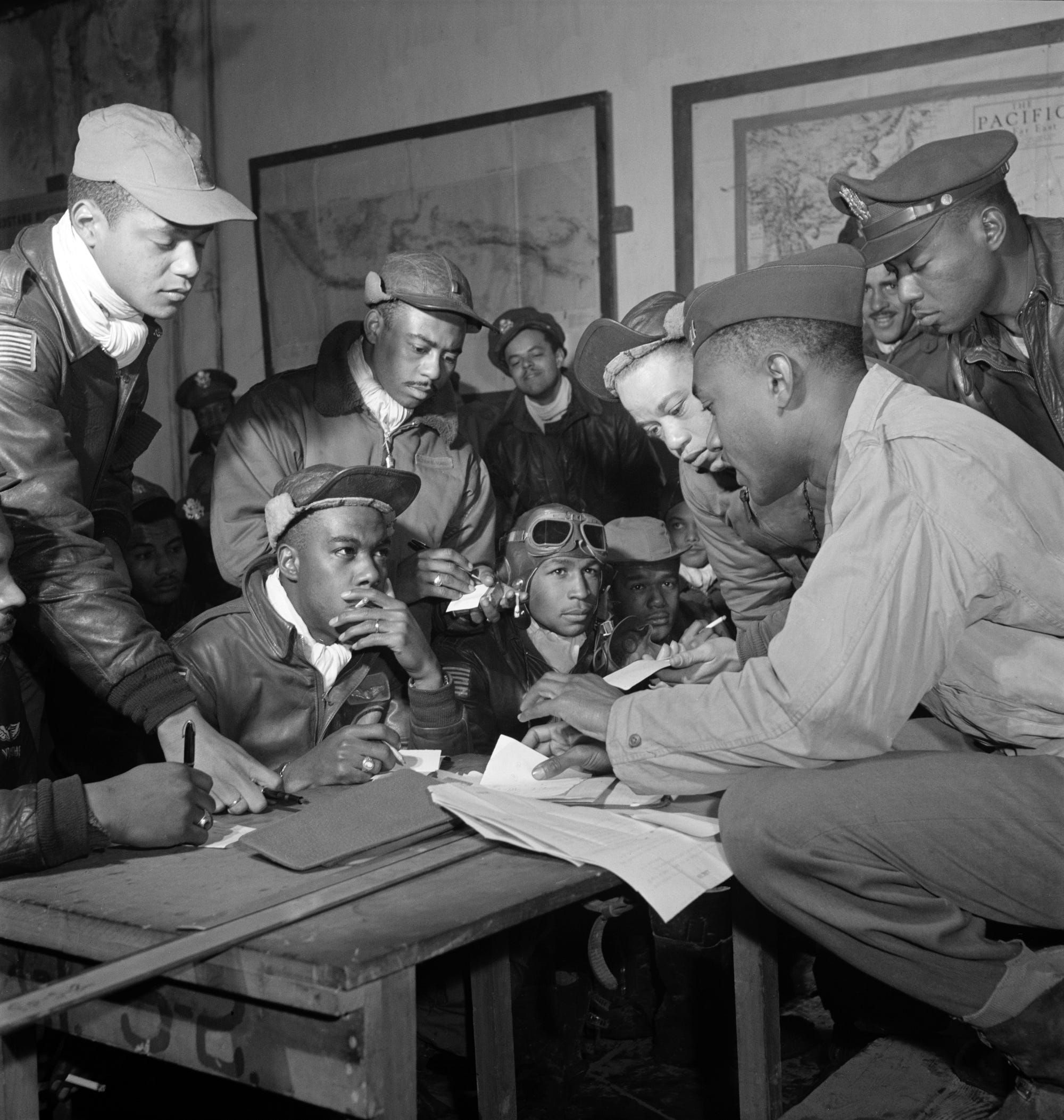 These photos of the Tuskegee Airmen show cool dedication in the face of