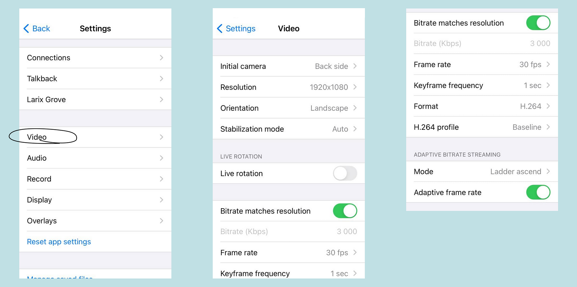 vmix audio output settings