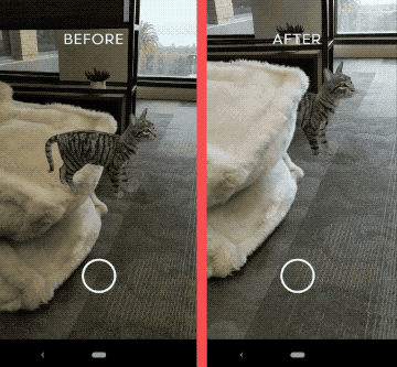 Hiding virtual objects behind real things