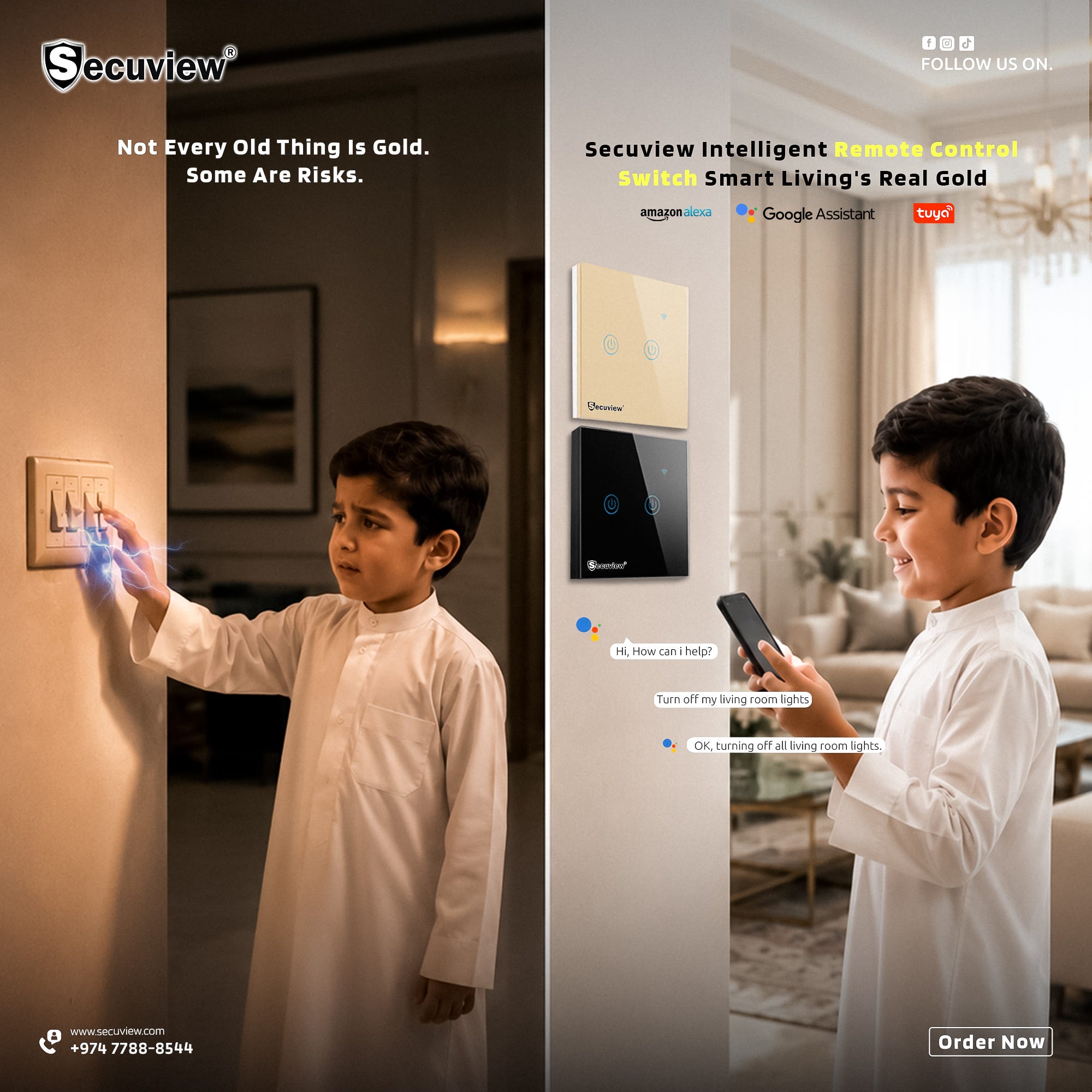 Secuview Intelligent Remote Control Switch: The Smart Upgrade Every Modern Home Deserves.