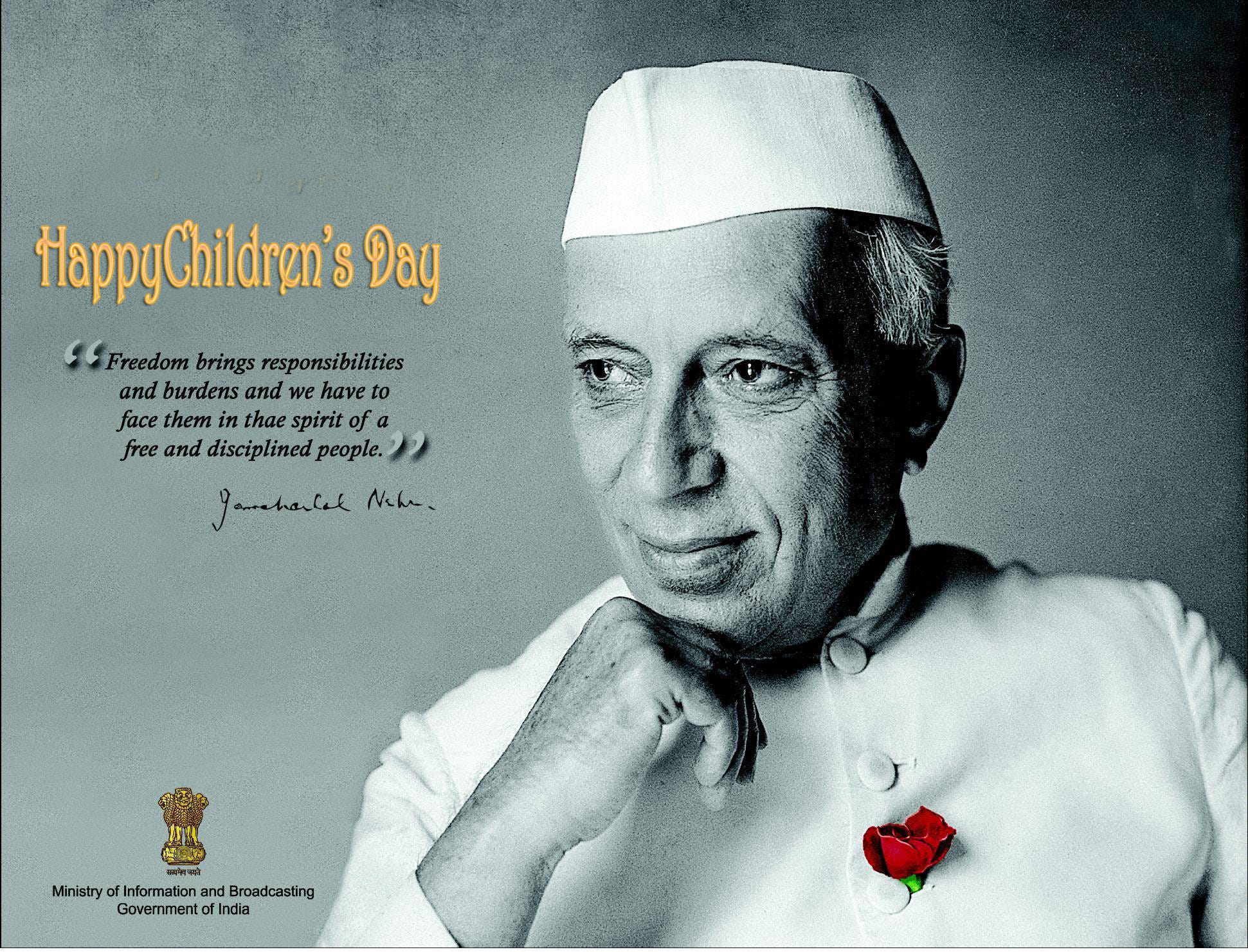 Download November 14 Pandit Jawaharlal Children&#039;s Day India Gif