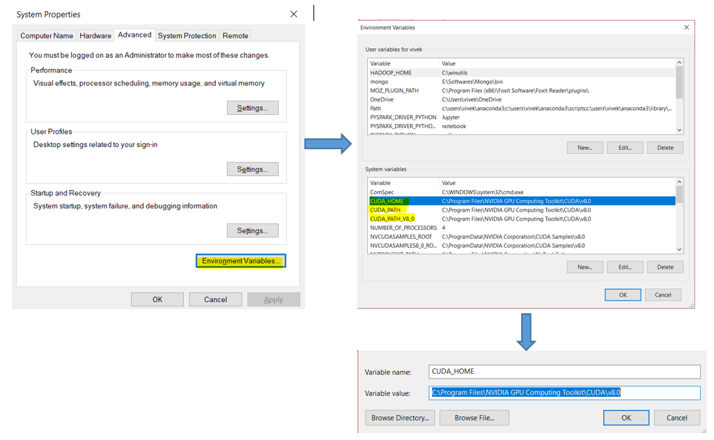 Как установить tensorflow gpu windows