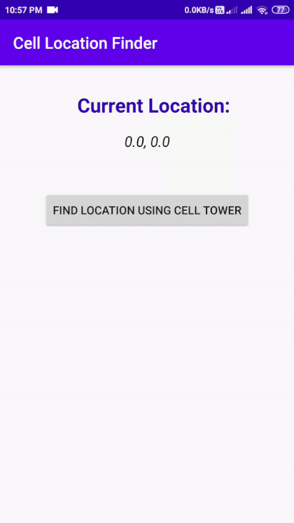 App Preview (Cell Location Finder)