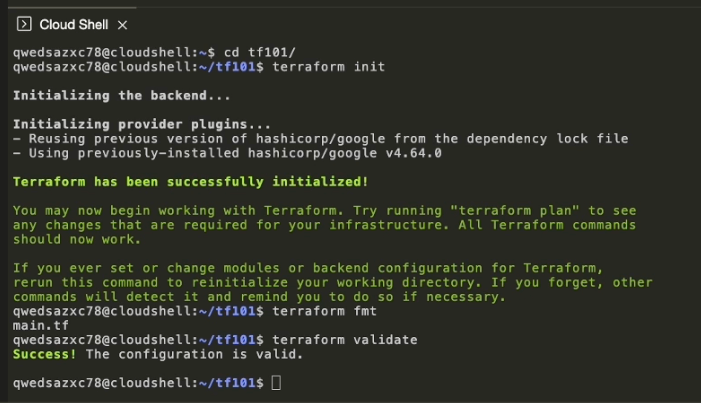 步驟二：terraform fmt 與 terraform validate