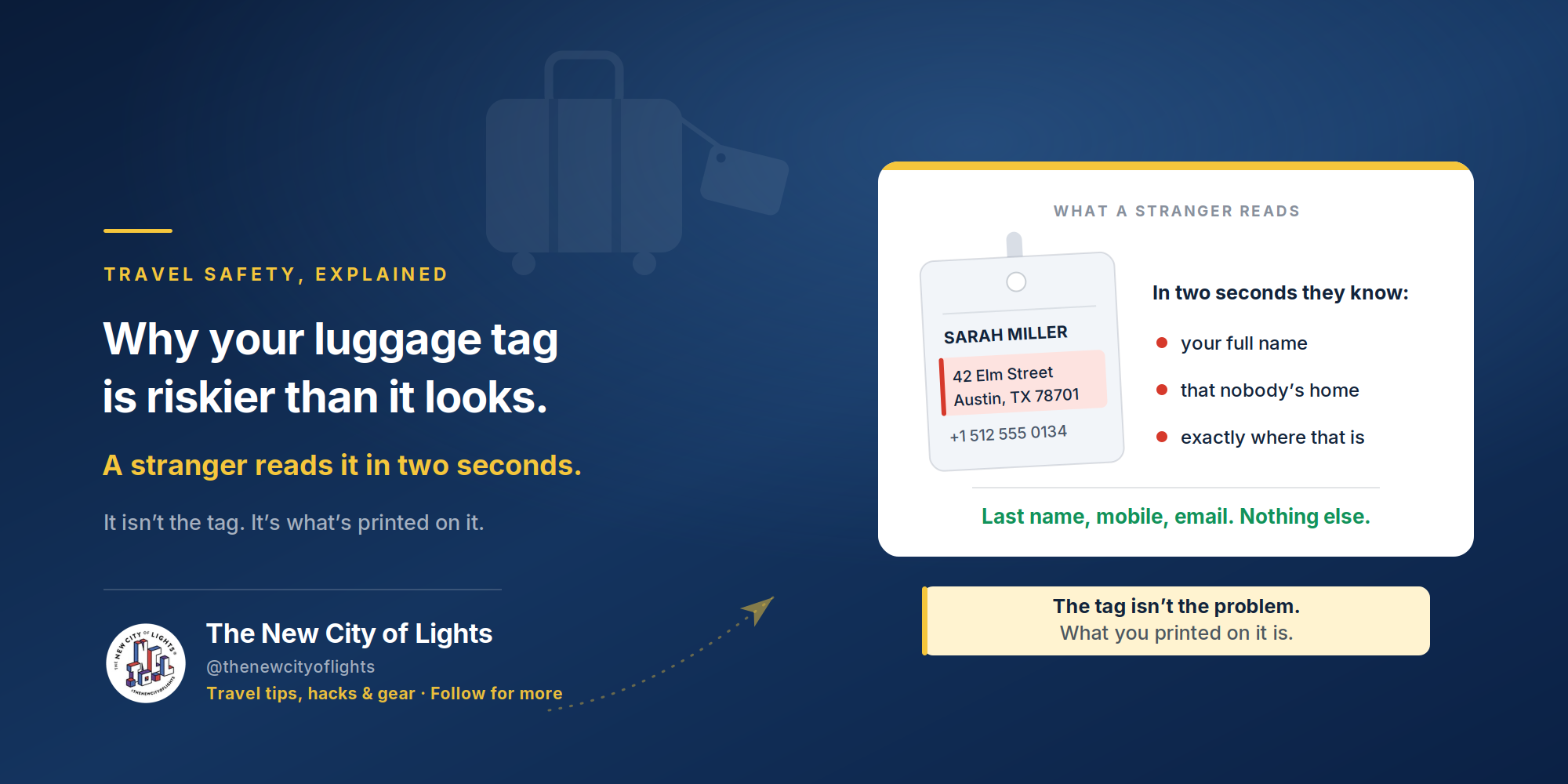 Why Your Luggage Tag Is Riskier Than It Looks