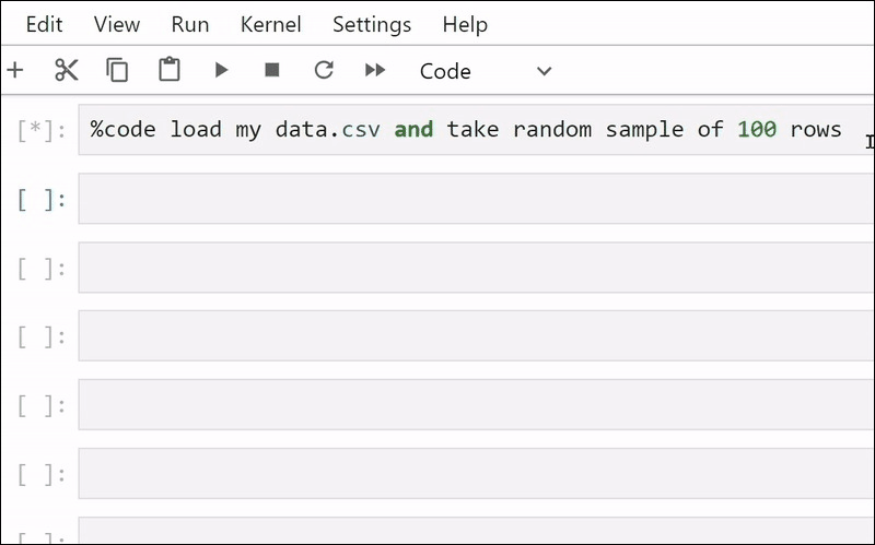 how generate code feature works