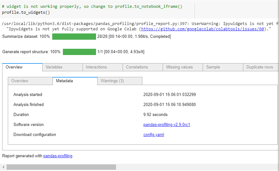 Install Pandas Profiling Mac