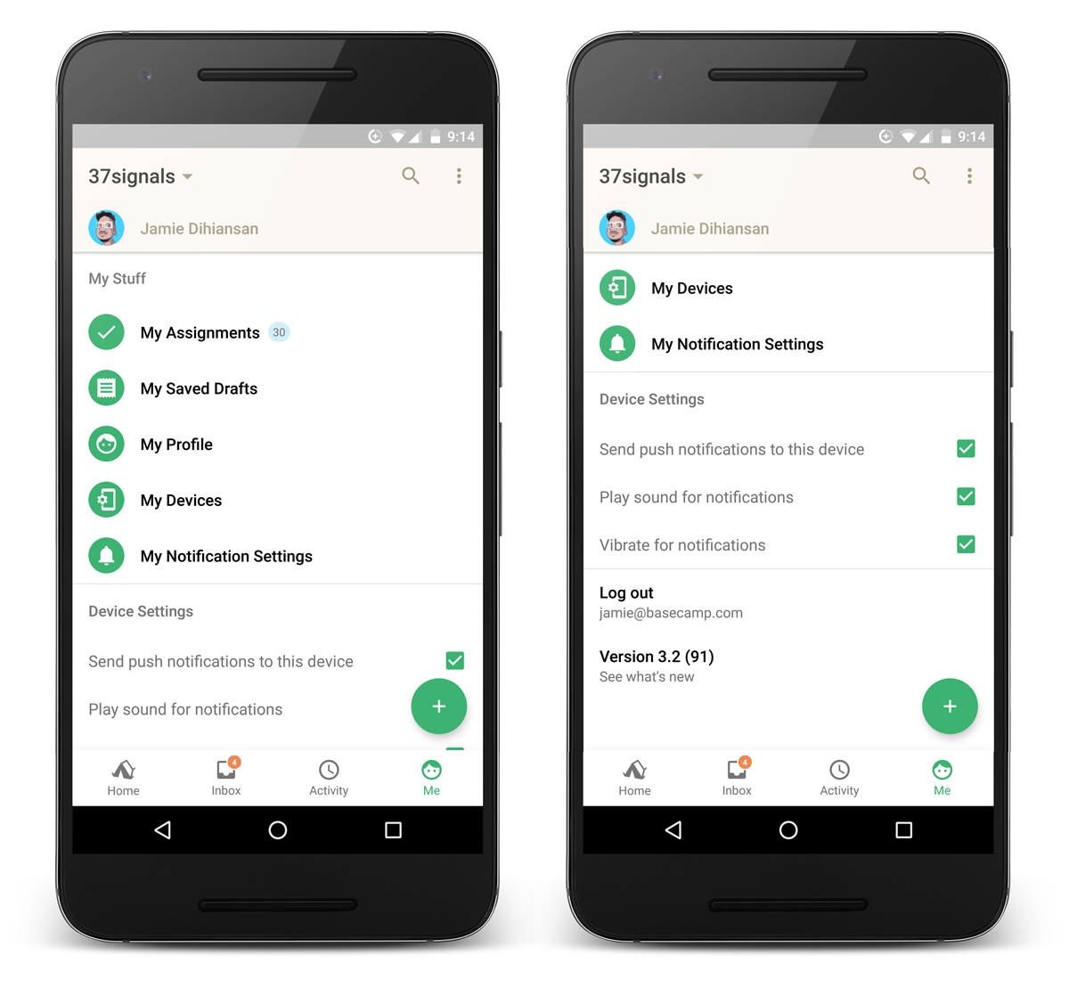 basecamp 3 android