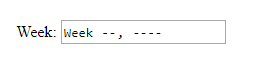 Week input type as in Google Chrome 72