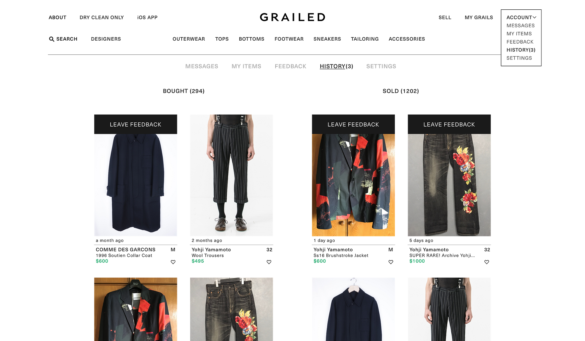 Grailed UX Collective