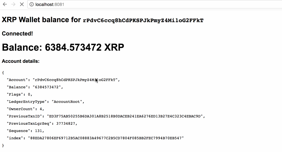Your first application connecting to the XRP ledger using Vue.js :D