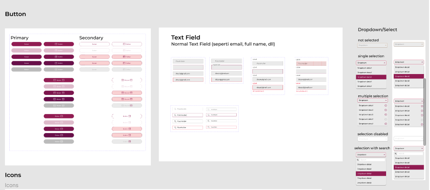 Text Input dan dropdown