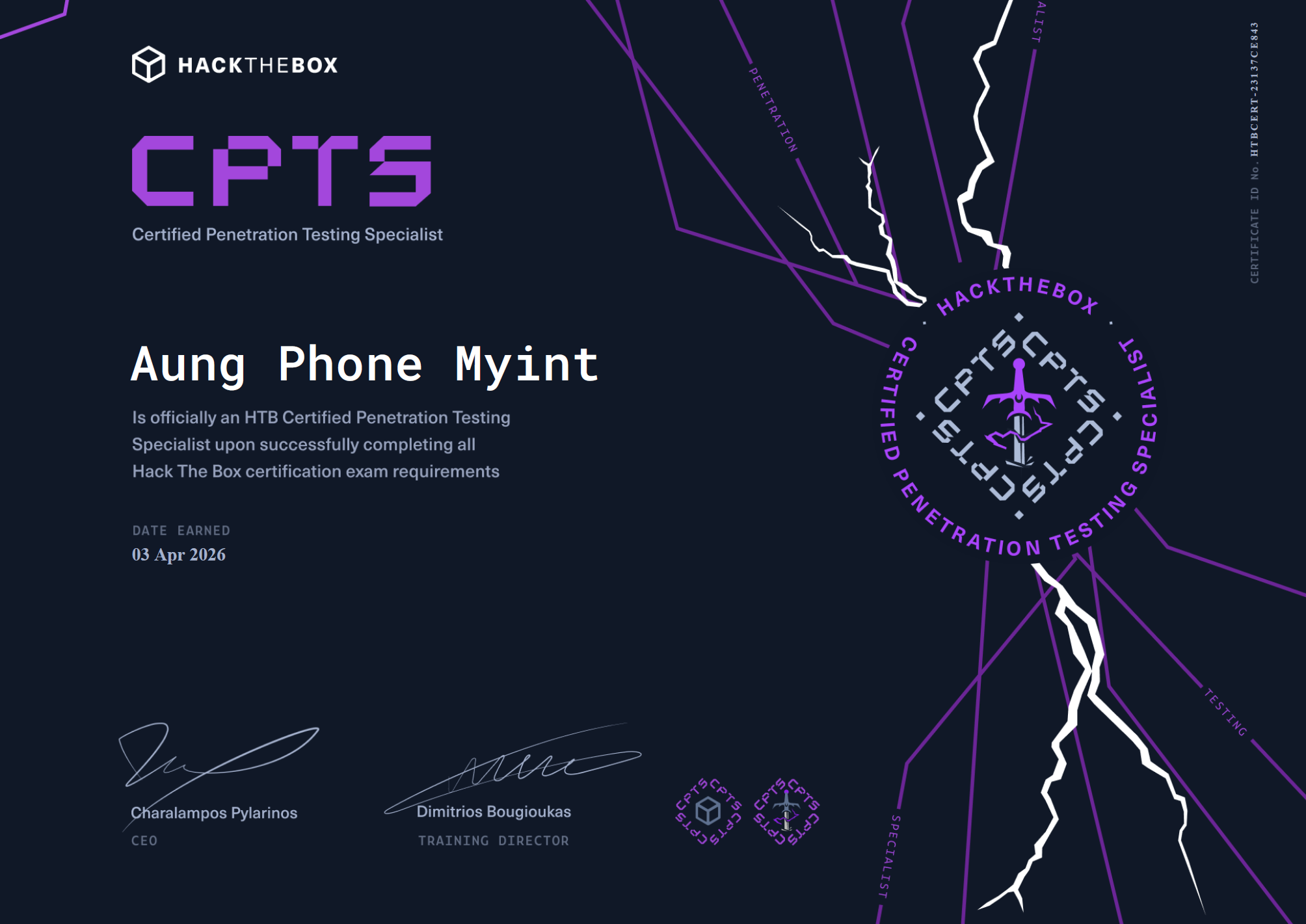 How I Earned the HTB CPTS (Certified Penetration Testing Specialist) — From Failure to 100 Points