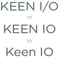 KEEN I/O vs KEEN IO vs Keen IO