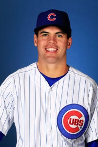 MESA, AZ - FEBRUARY 18:  Pitcher Brooks Raley #43 poses during Chicago Cubs photo day on February 18, 2013 at HoHoKam Park in Mesa, Arizona.  (Photo by Jamie Squire/Getty Images)