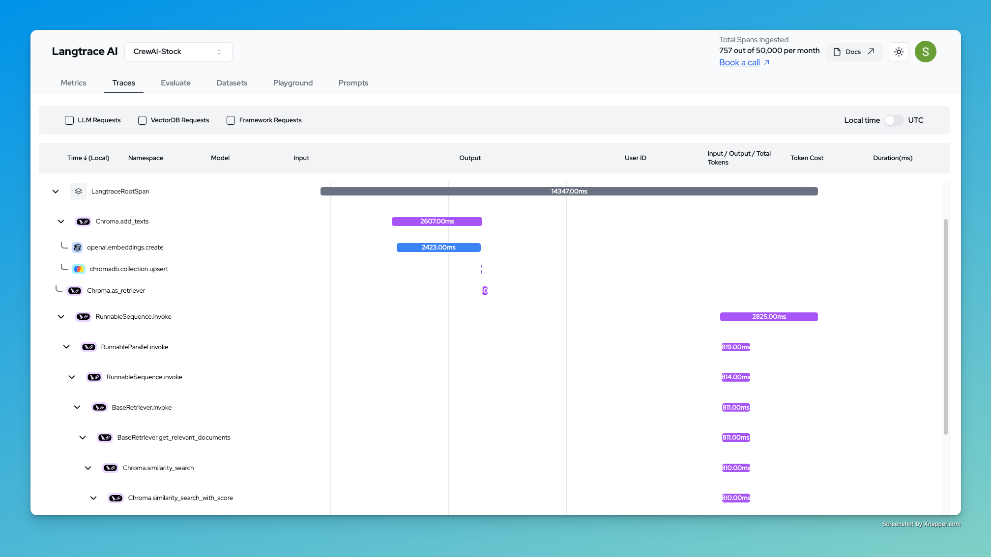 Tracing & Debugging your Langchain Apps using Langtrace