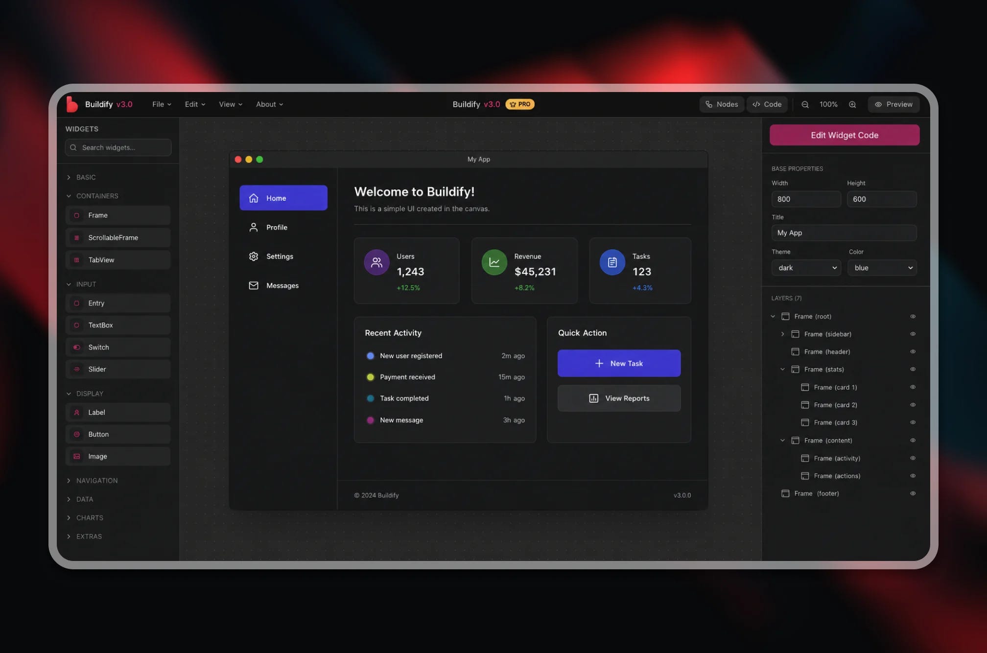 Introducing Buildfy 3.0 — Build Python Desktop Apps Visually, No Coding Required