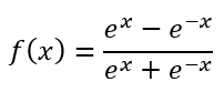 tanh activation function formula