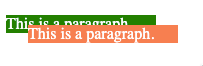 Paragraphs with CSS Position Absolute.