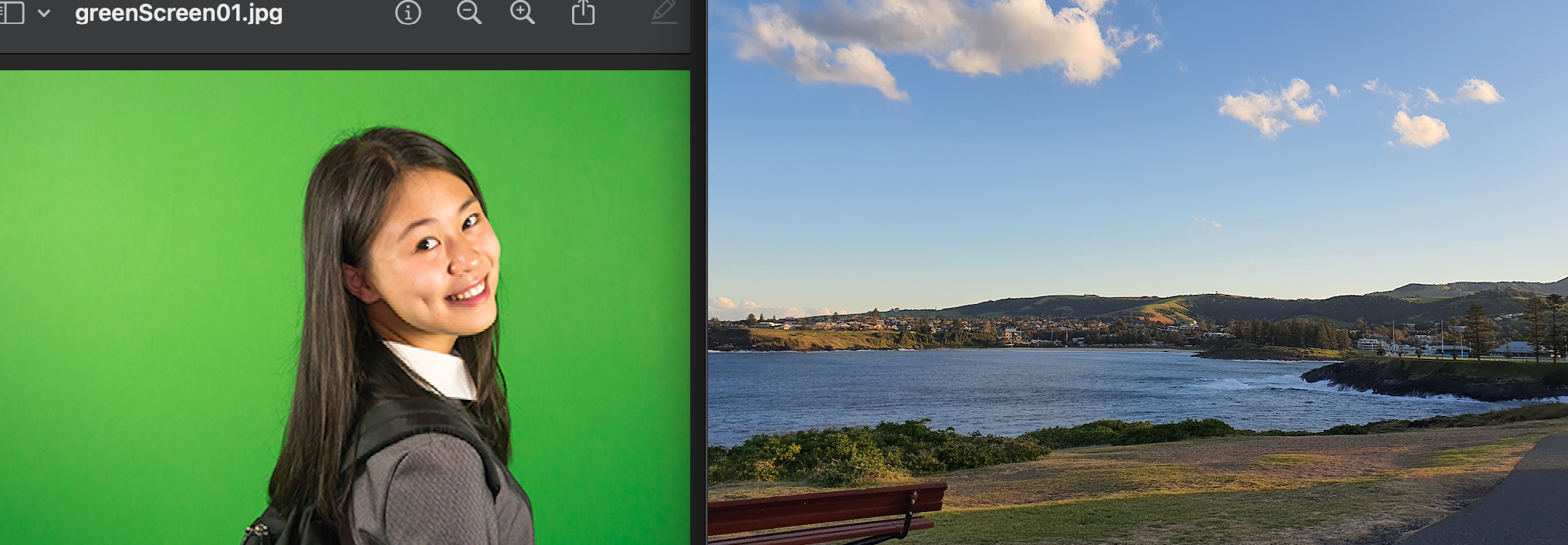 Using Python to convert Green background with another Image | Computer Vision