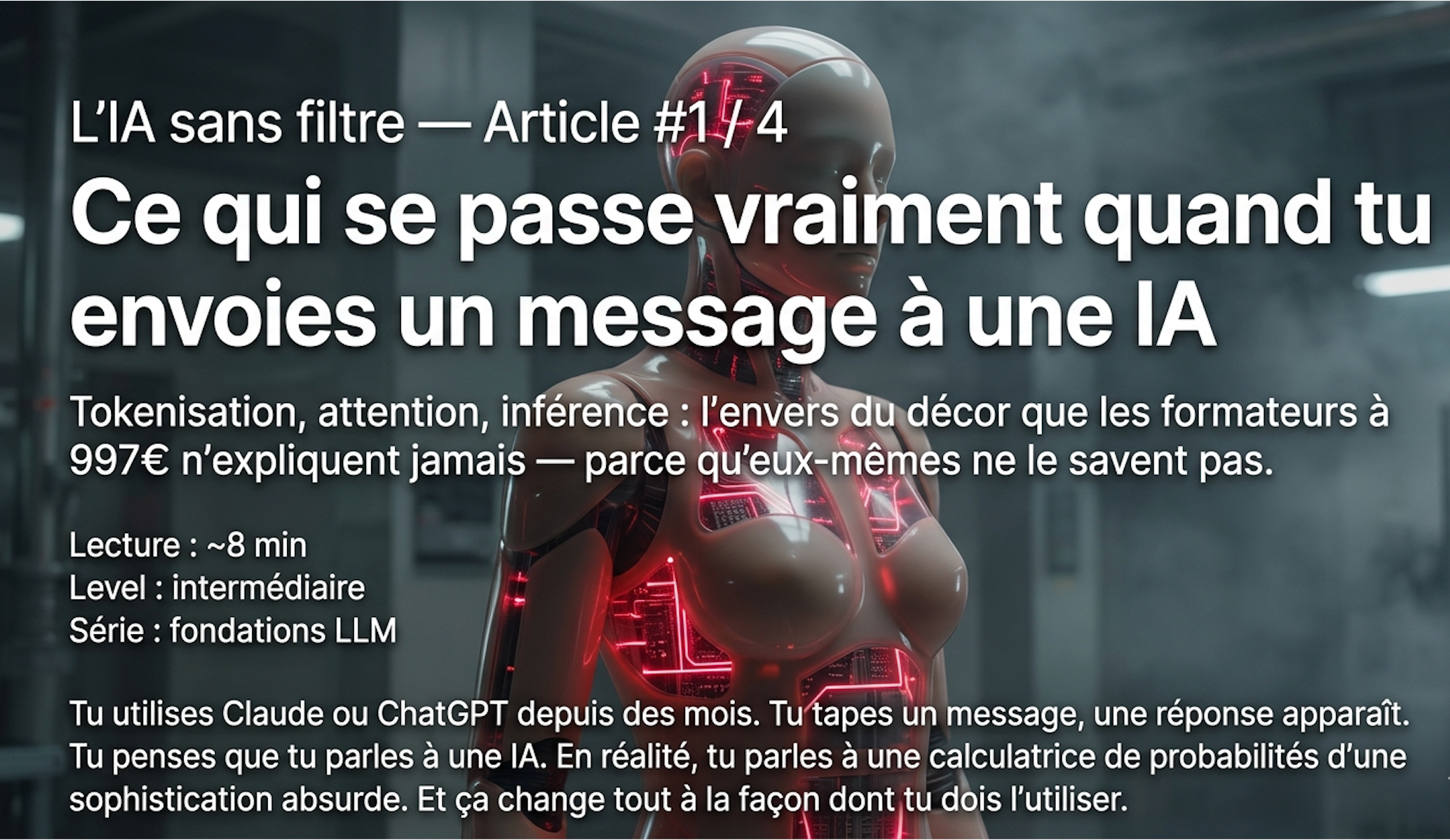 L’IA sans filtre — Article #1 / 4 Ce qui se passe vraiment quand tu envoies un message à une IA