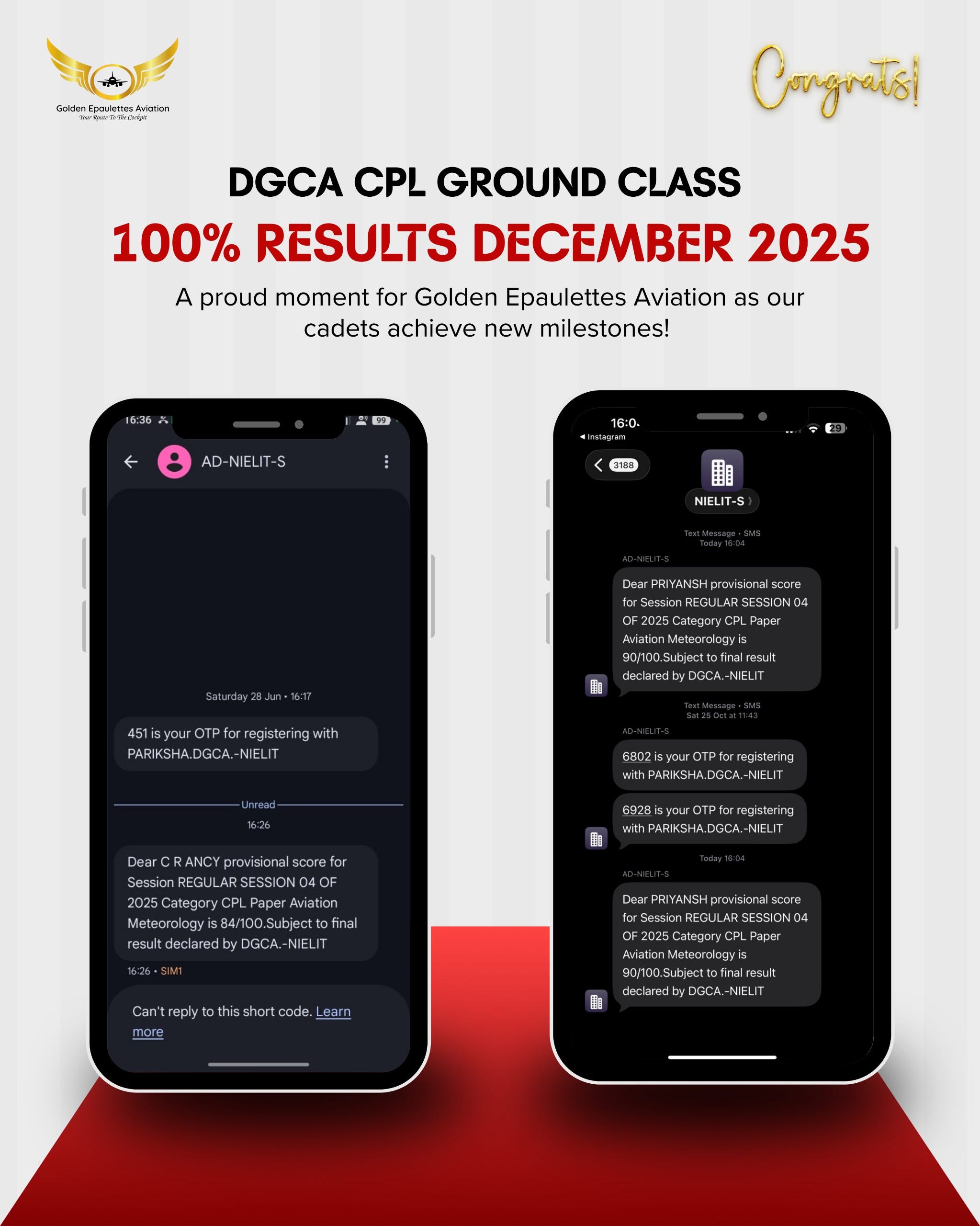 100% RESULTS?—?DGCA CPL GROUND CLASSES| December 2025