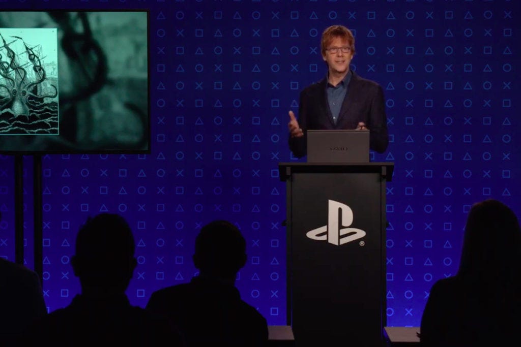 March 18, 2020 — Sony’s Mark Cerny delivers a “live” press conference in front of a fake audience