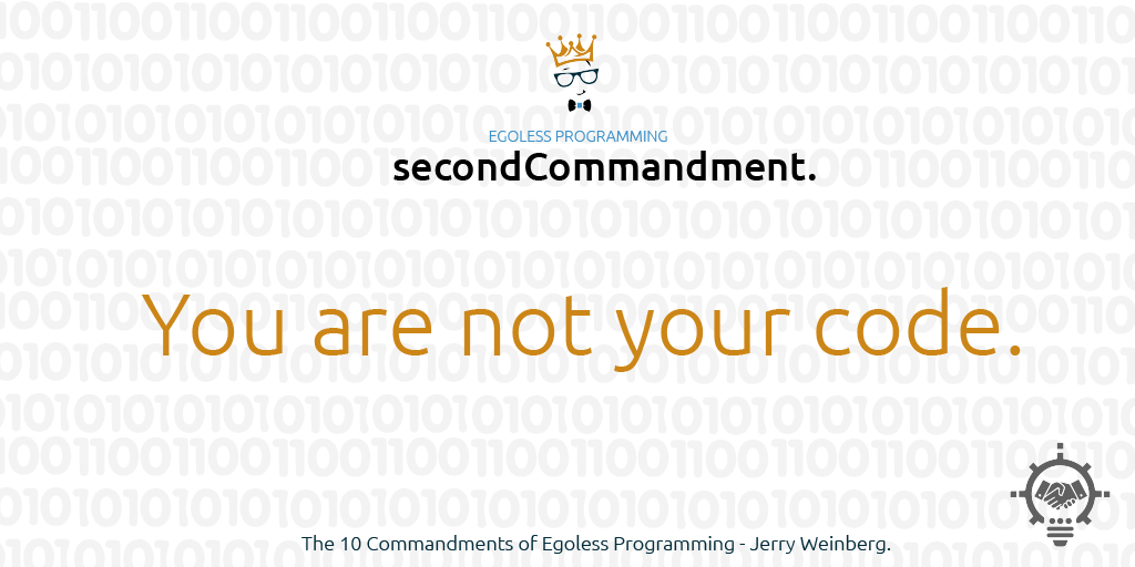 You are not your code
