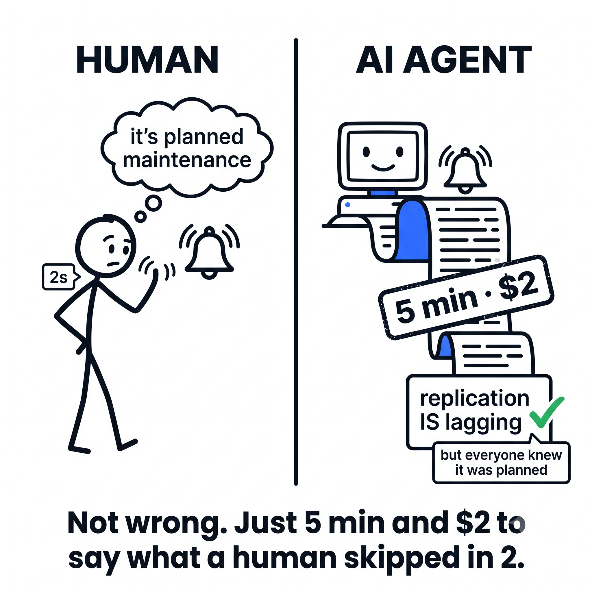 Your Best Human SRE Triages in Two Seconds. Your Agent Can’t.