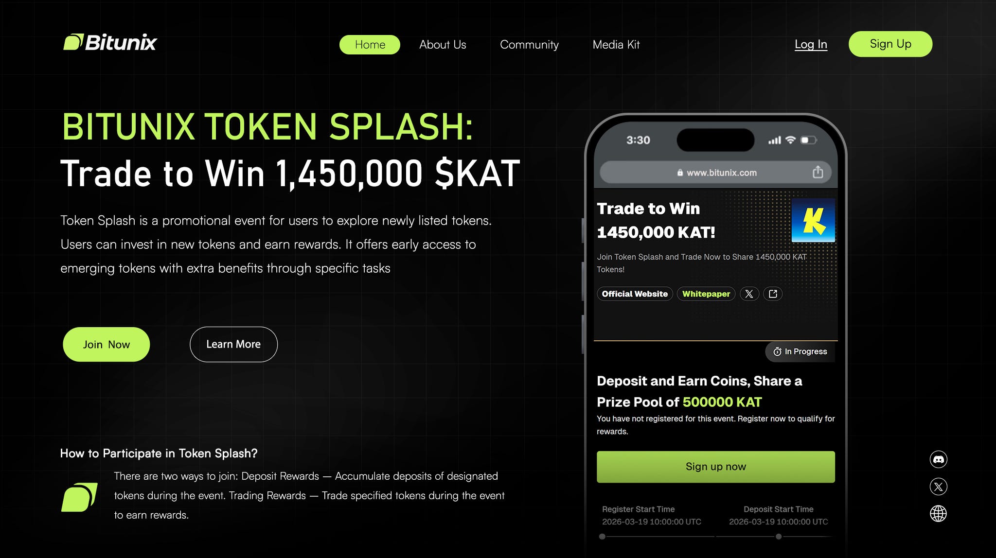 Get $65 from Bitunix in a new Token Splash