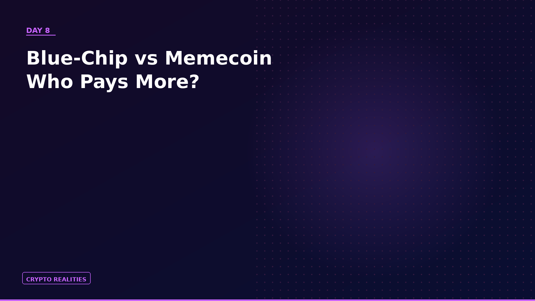 Blue-Chip vs Memecoin: A 7× Cost Gap